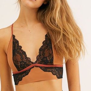 Free People lace and mesh bralette bra XS